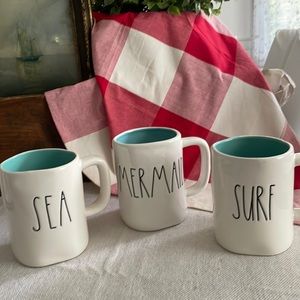 Rae Dunn Bundle Sea Mermaid Surf Mugs